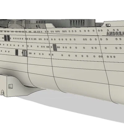 Andrea Doria Hull V.2 – Thân tàu cập nhật