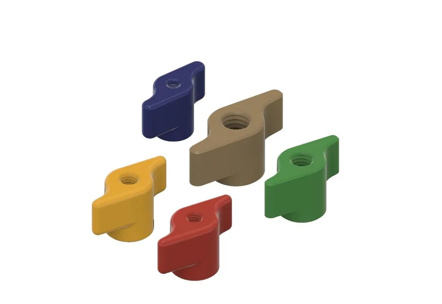 Bộ đai ốc tai hồng Wingnut M3-M10 in 3D đa năng - Image 1
