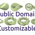Swirl, Möbius, Oloid, Anti Oloid (OpenSCAD) - Mô hình tùy chỉnh - Thumbnail 1