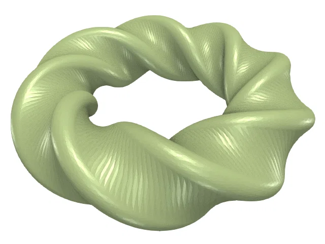 Swirl, Möbius, Oloid, Anti Oloid (OpenSCAD) - Mô hình tùy chỉnh - Image 9