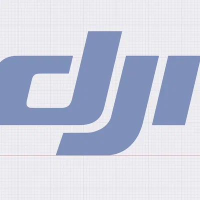 Mô hình logo DJI 3D trang trí bàn làm việc