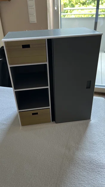 Tủ quần áo mini in 3D cho búp bê Barbie - Image 1