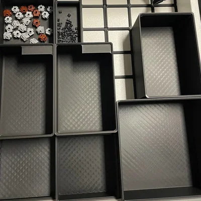 Bộ sưu tập khay Gridfinity không lỗ: Kích thước 1x1x1 đến 12x12x12 + Nắp đậy