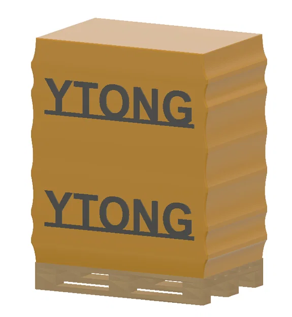 Mô hình kiện gạch xây dựng Ytong tỉ lệ HO và TT cho sa bàn - Image 2