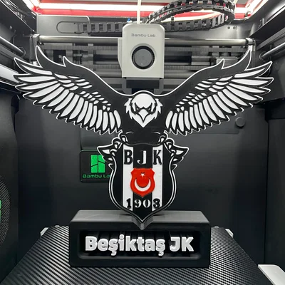 Mô hình trang trí 3D logo đại bàng Beşiktaş JK cực chất