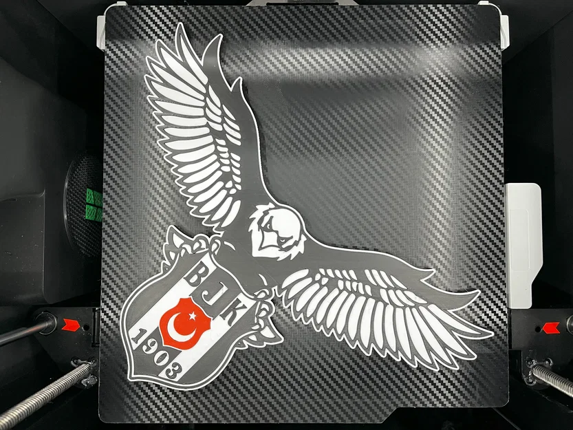 Mô hình trang trí 3D logo đại bàng Beşiktaş JK cực chất - Image 5