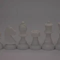 Bộ cờ vua 3D thiết kế tiêu chuẩn có khe thêm trọng lượng - Thumbnail 6