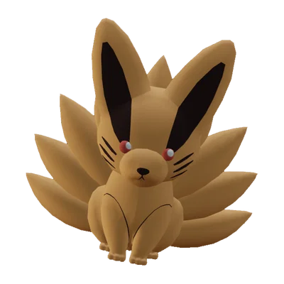 Mô hình 3D Kurama Cửu Vĩ phong cách Plush đáng yêu từ Naruto