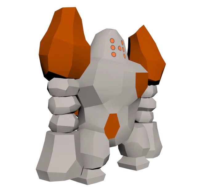 Mô hình 3D Regirock - Pokemon huyền thoại hệ Đá cực chất - Image 1