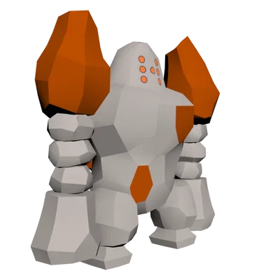 Mô hình 3D Regirock - Pokemon huyền thoại hệ Đá cực chất