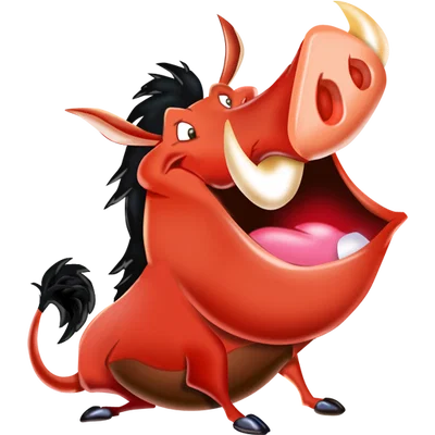 Mô hình 3D Pumbaa từ Lion King: Trang trí cực đáng yêu