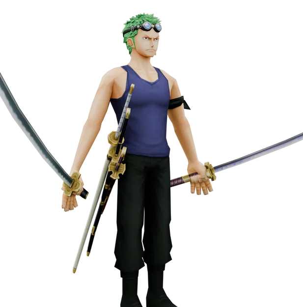 Mô hình 3D Roronoa Zoro Skypiea - One Piece cho người hâm mộ - Image 1