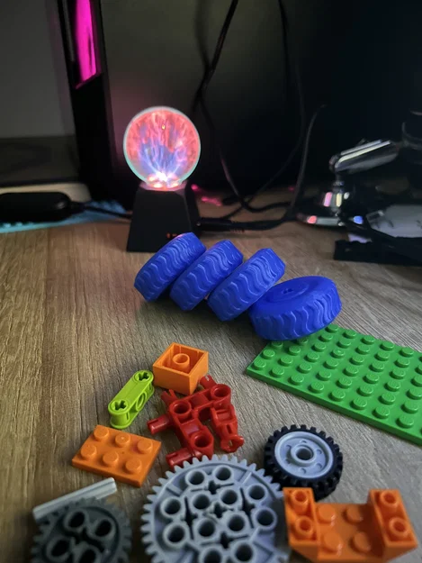 Bánh xe Lego in 3D tùy biến - Phụ kiện cho mô hình robot - Image 1