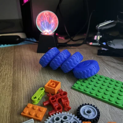 Bánh xe Lego in 3D tùy biến - Phụ kiện cho mô hình robot