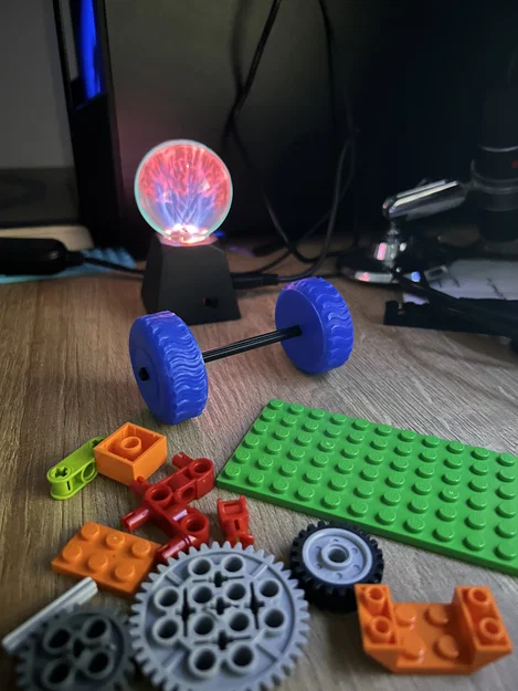 Bánh xe Lego in 3D tùy biến - Phụ kiện cho mô hình robot - Image 3
