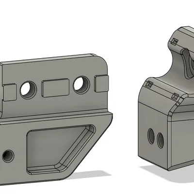 Voron 2.4 Horizontal Z Axis Cable Chain Mod (igus 2 lỗ) - Bản remix