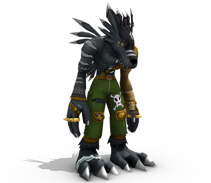 Mô hình 3D BlackWereGarurumon Digimon chi tiết và sắc nét - Image 1