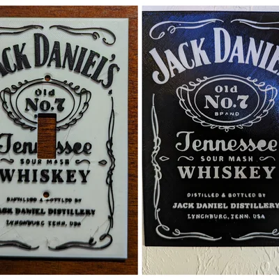 Bảng hiệu Jack Daniels Tennessee Whisky & nắp công tắc đèn – beer/liquor sign