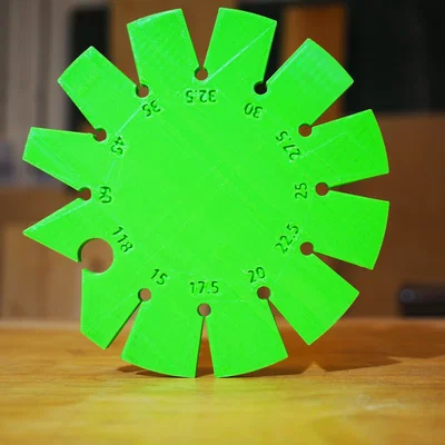 Thước đo góc mài dao, đục cầm tay (Bevel Angle Gauge) in 3D