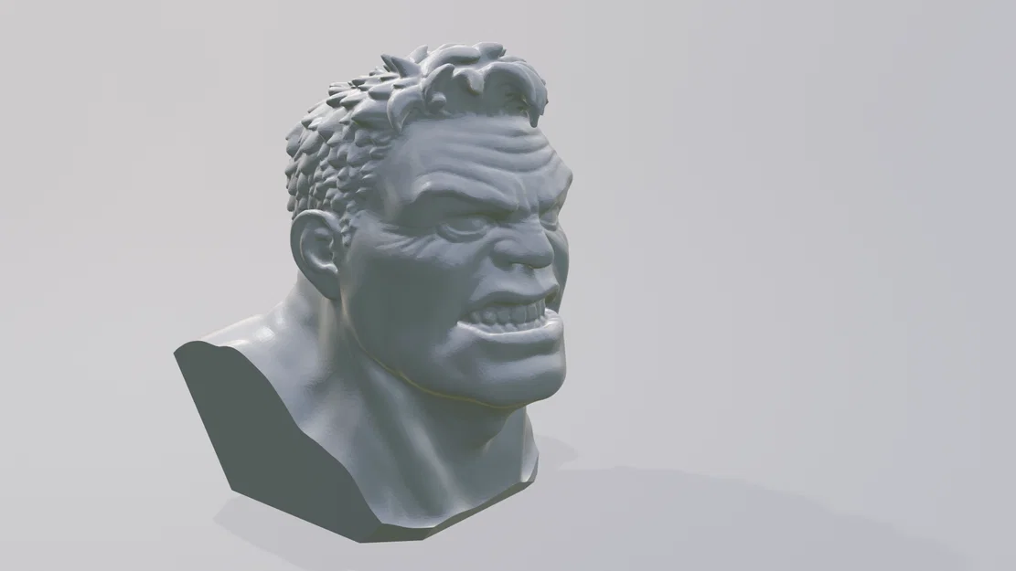 Tượng Bán Thân Người Khổng Lồ Xanh The Incredible Hulk In 3D - Image 1