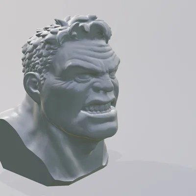 Tượng Bán Thân Người Khổng Lồ Xanh The Incredible Hulk In 3D