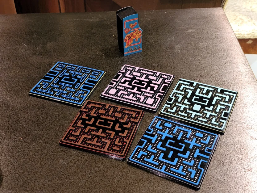 Bộ lót ly Pac-Man & Ms.Pac-Man (không cần AMS hay MMU) - Image 3