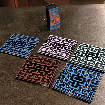 Bộ lót ly Pac-Man & Ms.Pac-Man (không cần AMS hay MMU)