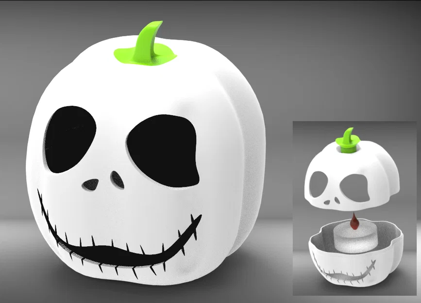 Bí ngô Halloween Jack Skellington - Image 3