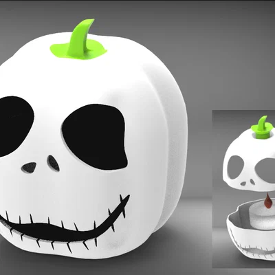 Bí ngô Halloween Jack Skellington