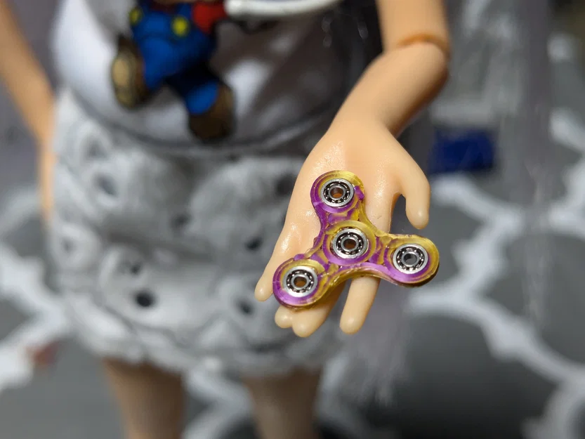 Fidget Spinner siêu nhỏ dùng vòng bi 681 - Đồ chơi in 3D độc đáo - Image 3