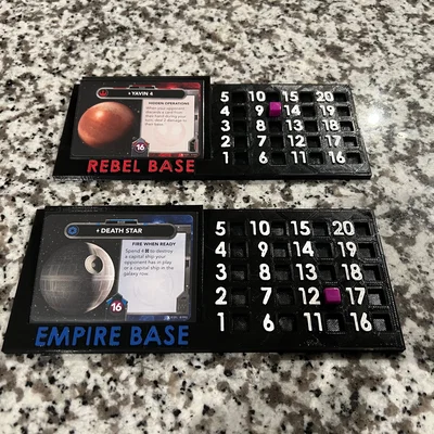 Bảng theo dõi sát thương 3D cho Star Wars Deck Building Game