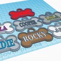 Bảng tên thú cưng hình xương (Dog Tag) - Thiết kế in 3D cá nhân hóa - Thumbnail 4