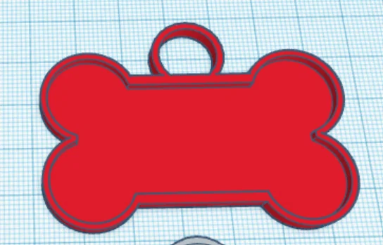 Bảng tên thú cưng hình xương (Dog Tag) - Thiết kế in 3D cá nhân hóa - Image 9