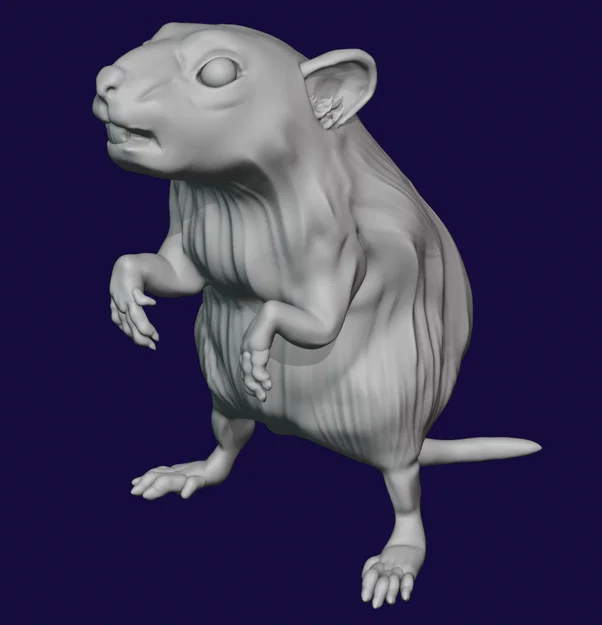 Bộ 5 mô hình Chuột Khổng Lồ (Giant Rat) 28mm cho game DnD - Image 2