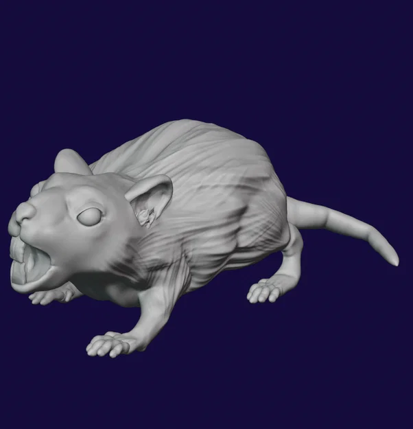 Bộ 5 mô hình Chuột Khổng Lồ (Giant Rat) 28mm cho game DnD - Image 4