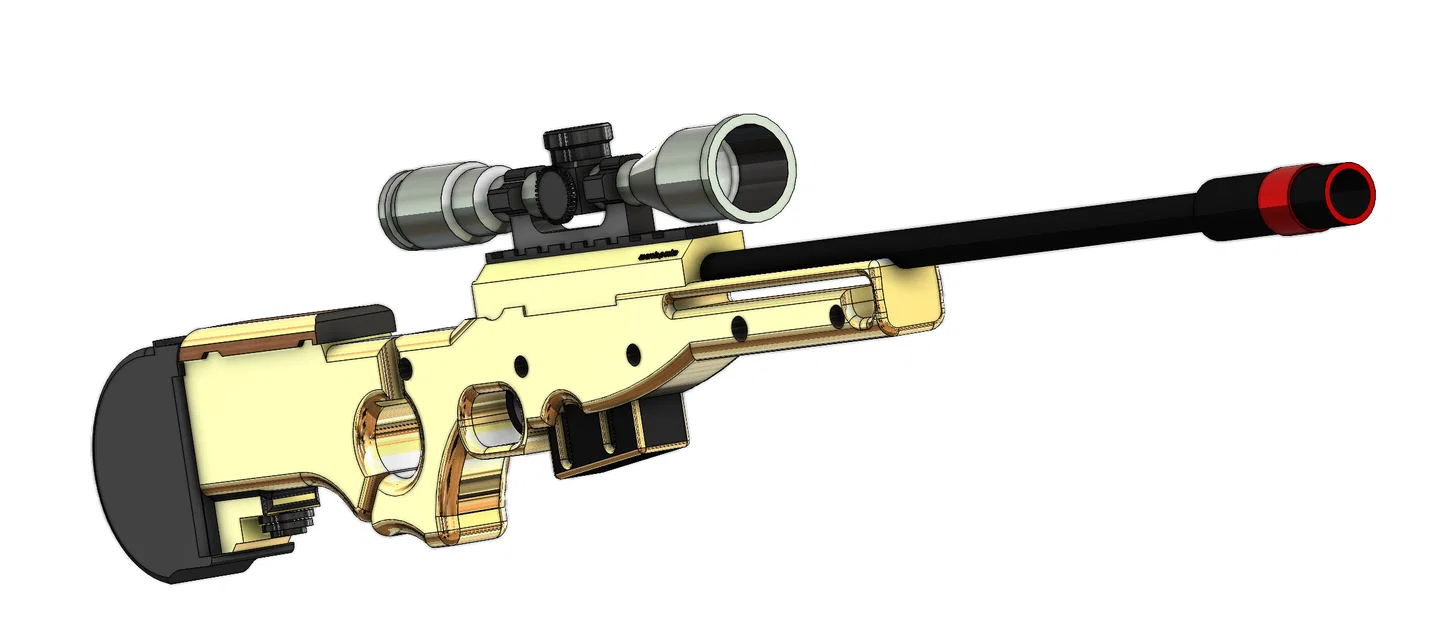 Mô hình súng bắn tỉa AWP (Counter-Strike 2) cực chất để in 3D - Image 1