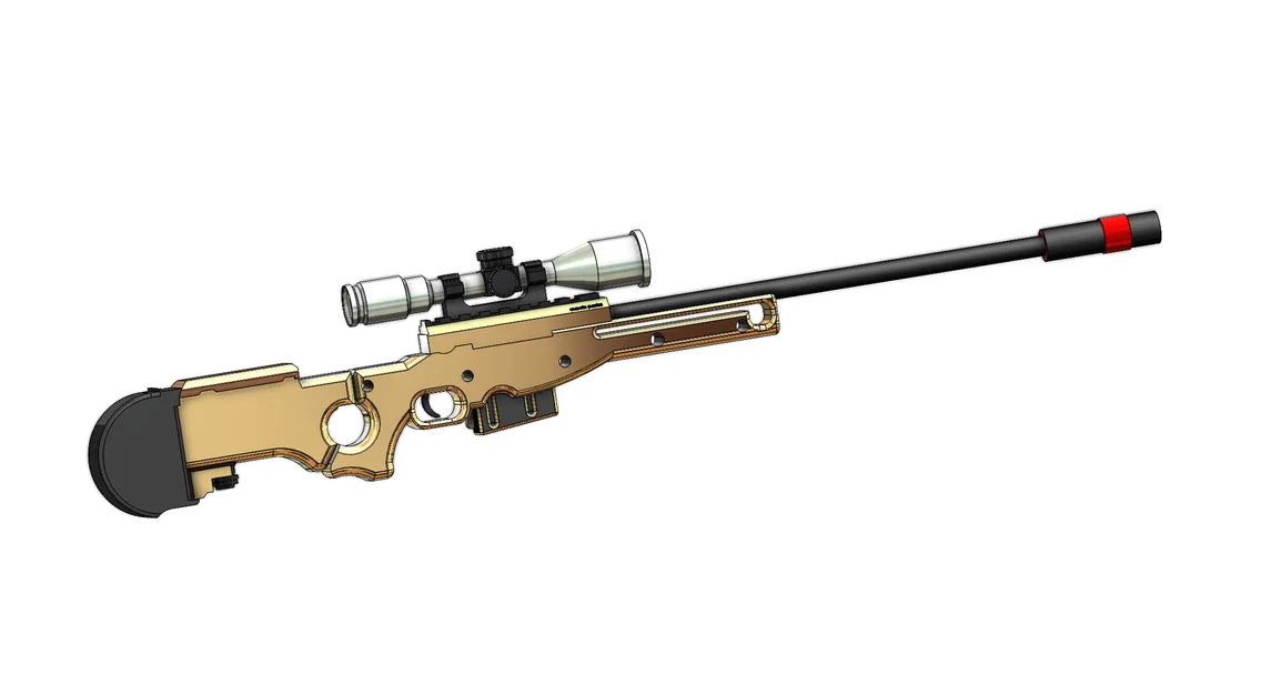 Mô hình súng bắn tỉa AWP (Counter-Strike 2) cực chất để in 3D - Image 2