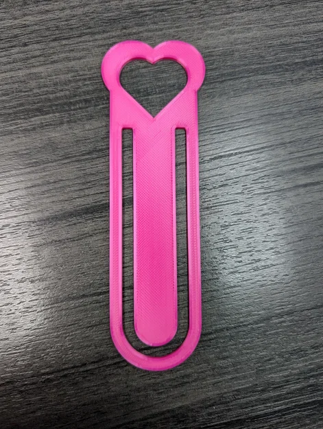 Kẹp sách hình trái tim 3D đơn giản và tinh tế - Image 2