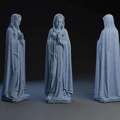 Tượng Đức Mẹ Maria (Virgin Mary Statue #3) - Mô hình 3D tinh xảo