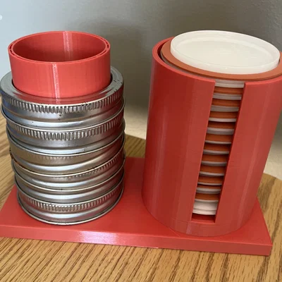 Khay 3D tiện ích đựng nắp và vòng vặn hũ thủy tinh (Canning Lid Holder)