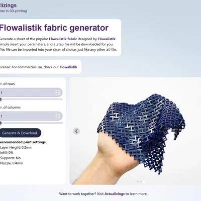 Chainmail tuỳ chỉnh – Trình tạo “fabric” in 3D được