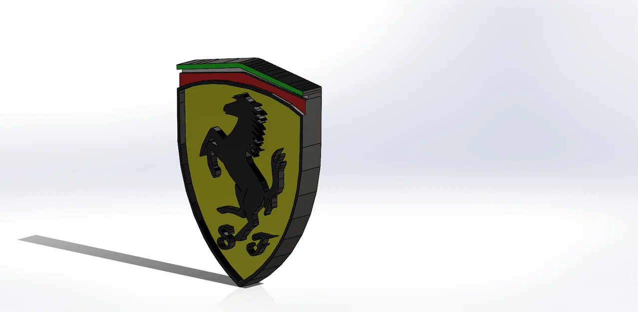 Kẹp logo Ferrari gắn khe gió (air vent) ô tô - Image 2