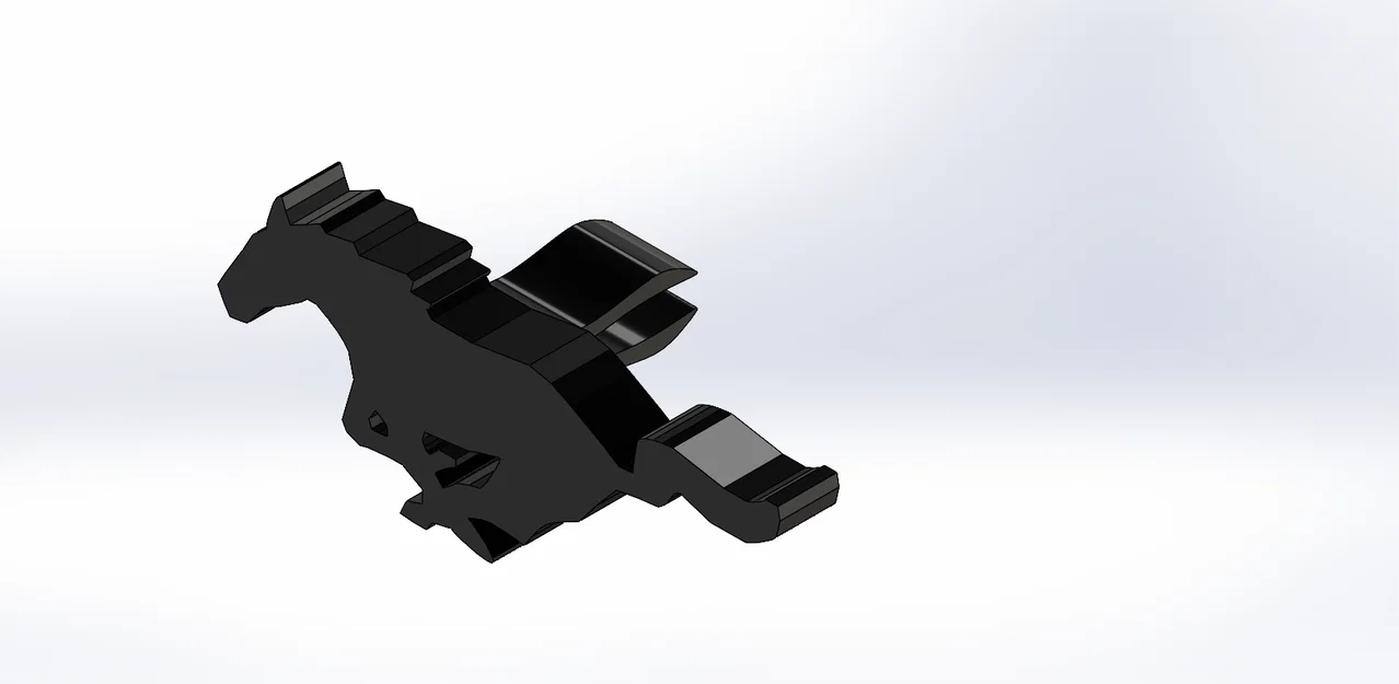 Kẹp logo Mustang gắn khe gió (air vent) trên xe - Image 2
