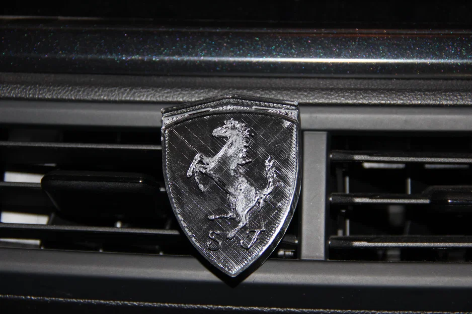 Kẹp logo Ferrari gắn khe gió (air vent) ô tô - Image 7