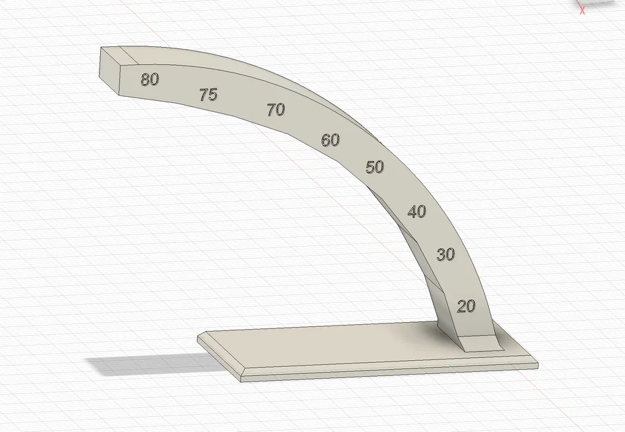 Mô hình test độ nhô (Overhang Test) 20-80 độ cho máy in 3D - Image 1