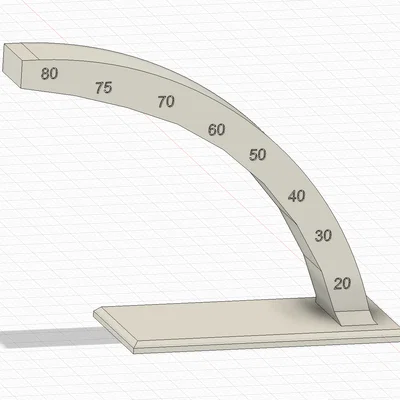 Mô hình test độ nhô (Overhang Test) 20-80 độ cho máy in 3D