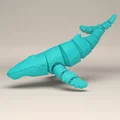 Mô hình Cá voi lưng gù linh hoạt (Articulated Humpback Whale) in 3D - Thumbnail 1