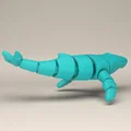Mô hình Cá voi lưng gù linh hoạt (Articulated Humpback Whale) in 3D - Thumbnail 2