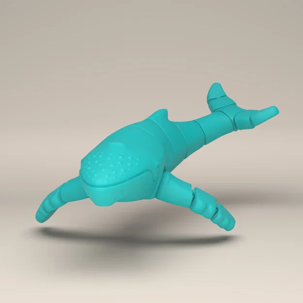 Mô hình Cá voi lưng gù linh hoạt (Articulated Humpback Whale) in 3D - Image 3