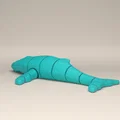 Mô hình Cá voi lưng gù linh hoạt (Articulated Humpback Whale) in 3D - Thumbnail 4